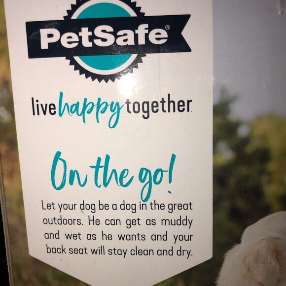 PetSafe NWT Happy Ride Dog Hammock Seat Cover for Cars  57"x 56" Tan - Picture 4 of 5